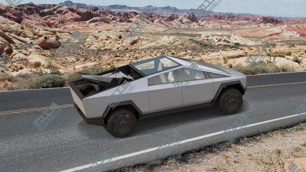 images/goods_img/20210312/Tesla Cybertruck with Cyberquad ATV model/1.jpg